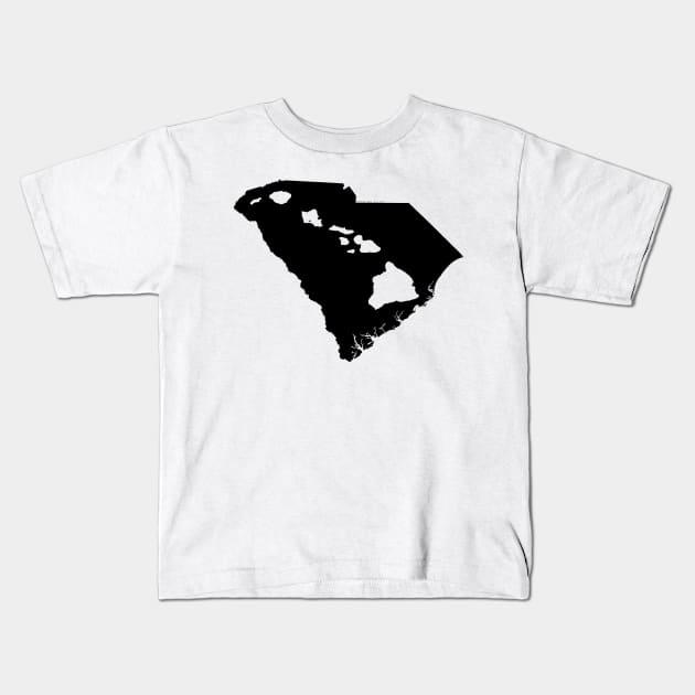 South Carolina and Hawai'i Roots by Hawaii Nei All Day Kids T-Shirt by hawaiineiallday